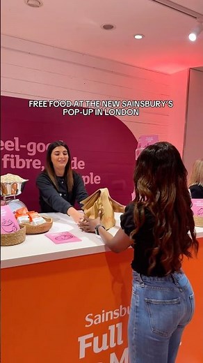 NEW FREE Sainsbury’s pop-up in London🥣✨ #popup #freethings #thingstodoinlondon #sainsburys #london