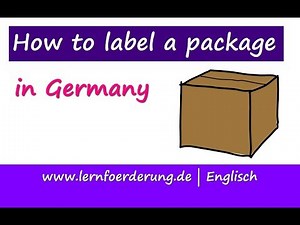 How to label a package in Germany - example and explanation