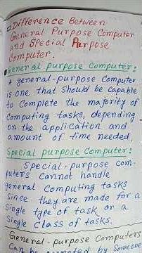 Difference Between General Purpose Computers and Special Purpose Computers #shorts #computer