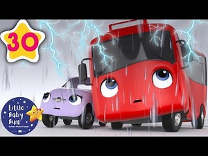 My Little Red Bus and The Storm | Go Buster | Baby Songs  More Nursery Rhymes | Little Baby Bum - Videos For Kids