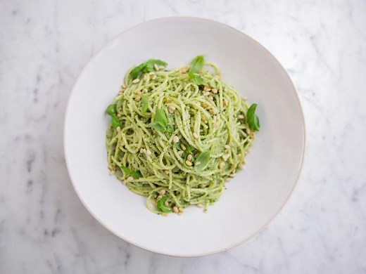 Lemon Pesto Spaghetti