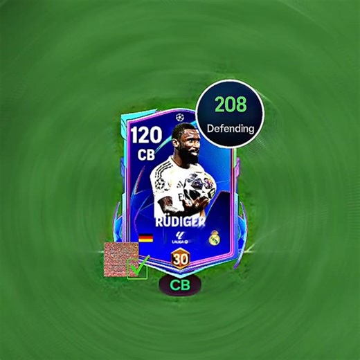 Meta Beast CB 🔥🧱 115 OVr Card RUDIGER Review - FC mobile #easportsfcmobile26 #viralshort #fifamobile
