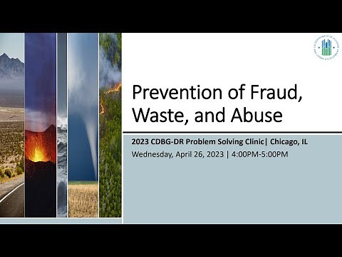 Prevention of Fraud, Waste, and Abuse