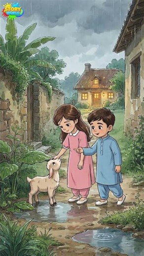 A Gentle Rain and a Safe Home | Ghibli Inspired 2D Anime Short | Story World Kids