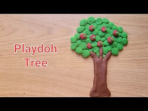 Clay art for kids Part 3 Nature : How to make a playdoh Tree?