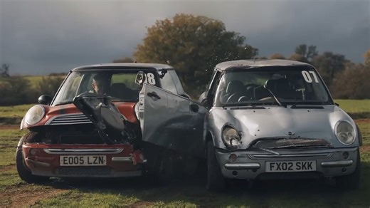 We watched cars get crashed to test safety