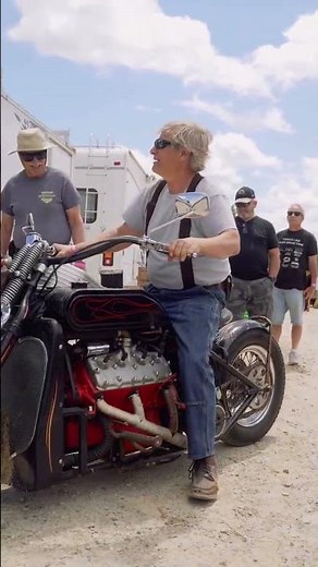 1937-1941 #Ford #v860 #Flathead Engine in a #motorcycle. No It's Not AI