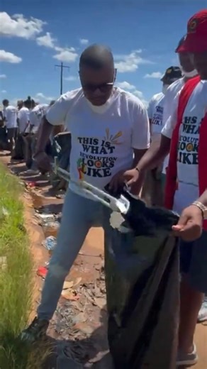 Soft Life Hard Truths on Instagram: "Why only now? 👀 Same script different cast #southafrica #ancyl #cleanup #ANC #litter"
