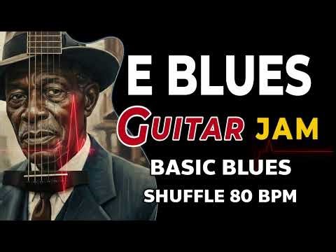 12 BAR BLUES Backing Track | 80 BPM | E Blues Jam Track | Blues Guitar Practice