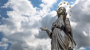 Blessed Virgin Mary Sky Background Mother Stock Footage Video (100% Royalty-free) 10448900 | Shutterstock