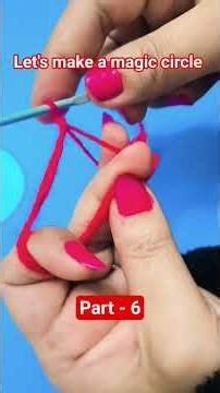 How to make a magic circle #crochet #crochetknit #how #howtoknitforbeginners