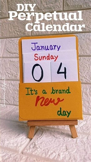 Easy table calendar 📅 || #calendar #craft #tablecalendar #tutorial #newyear2026 #newyearcraft #diy