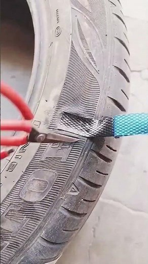 Repair process of damaged tires