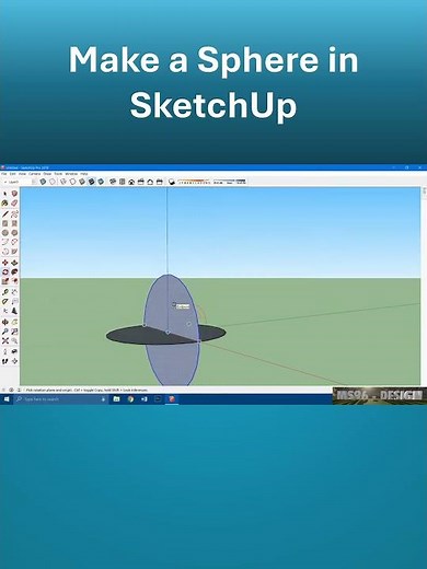 How to Make a Sphere in SketchUp #shorts #howto #sketchup