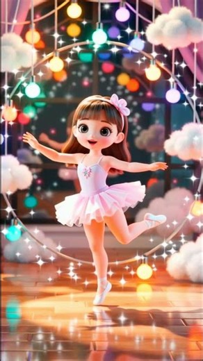 Magical Chibi Ballerina Dancing in a Dreamy Pastel World 💖🩰✨