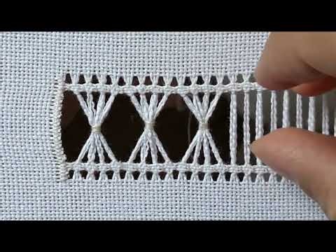 HAND EMBROIDERY | How to make Hardanger (26)