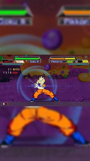 Goku - Cancel Combo | DBZ SHIN BUDOKAI 2 #dbz #combos #shorts #shinbudokai #budokai #ppsspp