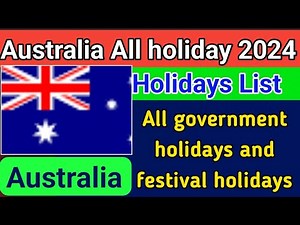 Australia public holidays in 2024