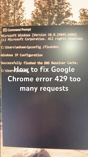 How to fix Google Chrome error 429 too many requests