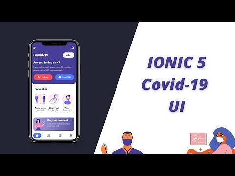 Ionic 5 Covid-19 App UI | Ionic 5 UI Tutorial for Beginners | Speed Code