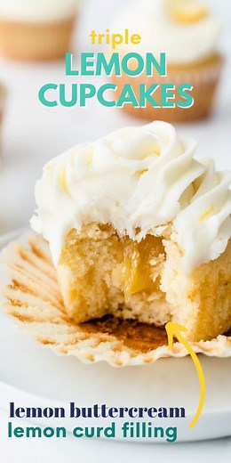 Perfect Lemon Cupcakes Recipe! - Crazy for Crust