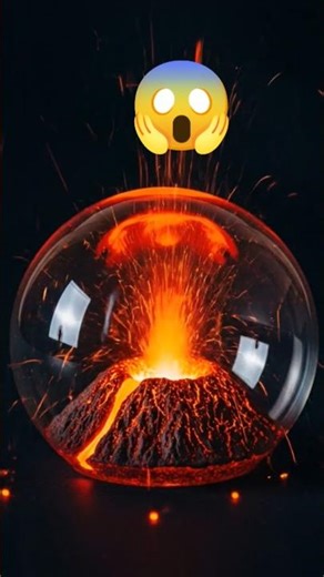 Glowing Lava Mini Volcano 🔥 | Looks Real#Lava #Volcano #AI