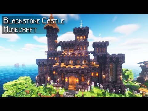 Minecraft 1.19: How to build a Medieval Blackstone Castle | Tutorial