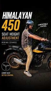 Short rider or tall rider? Here's how the Himalayan 450 adapts to you. 🔥 #youtubeshorts #ytshorts
