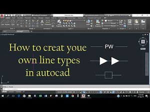 Special line types in autocad