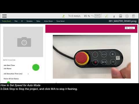OMRON TM ROBOT TUTORIAL | HOW TO SET AUTO AND MANUAL MODE