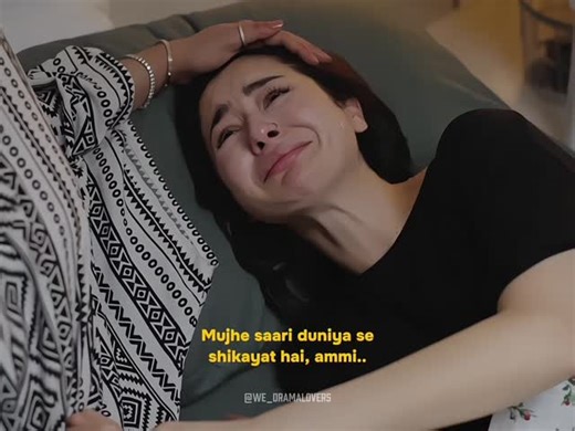 We Dramalovers on Instagram: "Arsa ho gaya, ammi. Apse shikayat kiye hue... apke baanh mein roye hue. (I still want to be the same little girl who used to cry in her mother's arms and fall asleep without a care about what the world might be thinking..) @haniaheheofficial @juvariaabbasi . . . . . . #haniaamir #merizindagihaitu #haniahehe #haniaaamir"