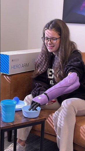 15 year old amputee Grace receives a bionic arm