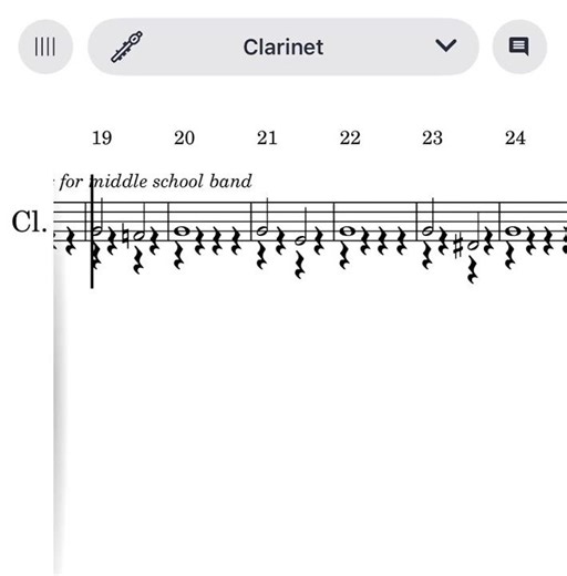 Beginner friendly clarinet warmup #fypシ #band #clarinet (I made it)