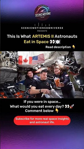 What Do Artemis II Astronauts Eat in Space? 👀🚀
