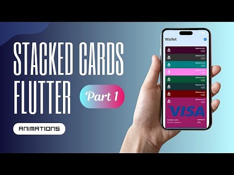 Flutter Stacked Card Animation - Creating Stacked List