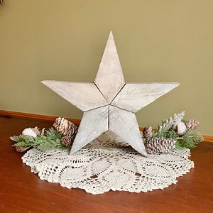 Christmas Tree Topper, Rustic Wooden Star - Etsy
