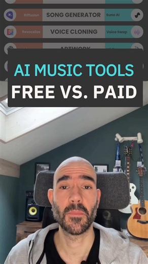 Free vs. Paid AI Music Tools. Which ones are the best? - July 2025 These AI tools will 10x your productivity: Most musicians waste hundreds on AI tools they don’t even use. Here’s the truth: The right AI tools will 10x your music workflow. But most people don’t know which ones to use, or when. So here’s a breakdown that’ll save you time and money. Follow me for more on AI music. #artificialintelligence #independentartist #beatmaker #musicians #aitools