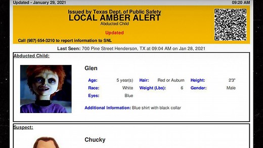 'Child's Play' Chucky and Glen Ray Appear in False Amber Alert in Texas