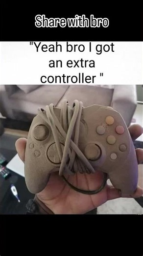 Yeah Bro I Got an EXTRA Controller😂🎮 #GamingMeme #ControllerFlex