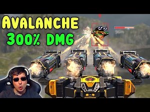 WOAH! 300% AVALANCHE BEHEMOTH Rocket Splash War Robots Mk2 Gameplay WR