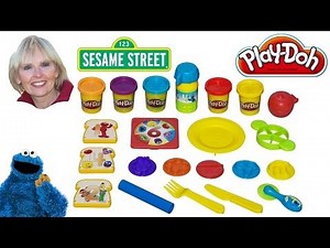 ♥♥ Play-Doh Sesame Street 1-2-3 Lunch Box Fun Set