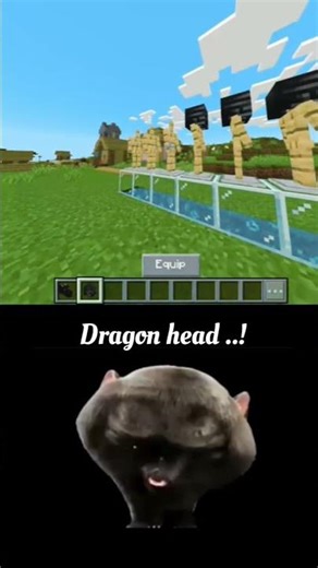 Dragon head Don't Check #shortsfeed #minecraft #roblox #memes #gaming