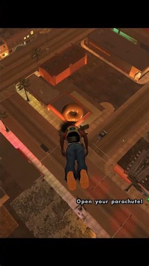 Skydiving Precision Stunt in GTA San Andreas #shorts