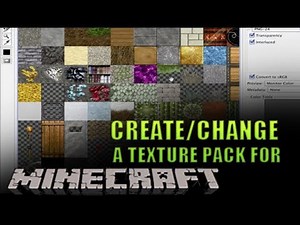 How you can create/change a Texture Pack for Minecraft | Minecraft Tutorial