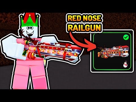 SHOWCASING The RED NOSE RAILGUN In Roblox FLAG WARS!