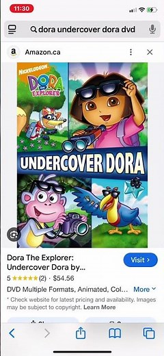 Happy Anniversary To Dora The Explorer Undercover Dora DVD Release 2008