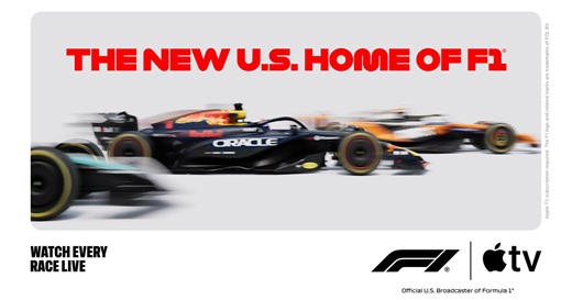 Formula 1® begins this weekend, exclusively on Apple TV in the U.S.