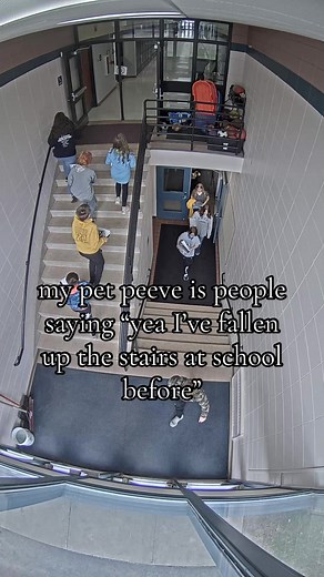 Funny Video About Falling Up the Stairs at School