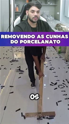 Removing wedge from porcelain tile successfully