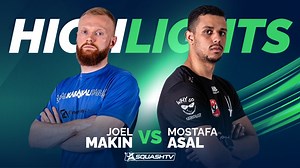 30K views · 298 reactions | In a literally bruising battle, Wales' Joel Makin was looking to harness the full support of the Birmingham crowd as he took on World No.1 and defending champion Mostafa Asal in the semi-finals of the GillenMarkets British Open yesterday  Who came out on top? Find out here  | PSA Squash Tour | Facebook